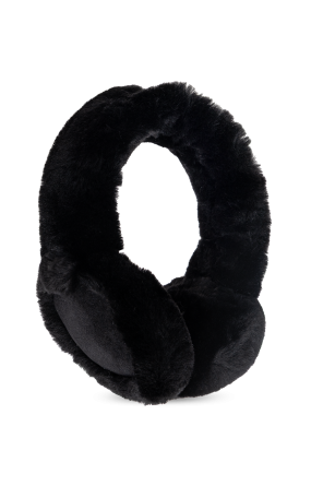 Futrzane earmuffs with wireless headphones