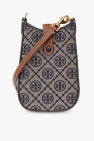 Tory Burch beige Card holder with strap