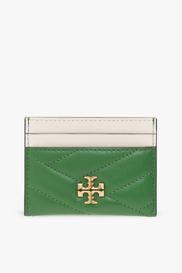 Tory Burch Leather card holder with logo