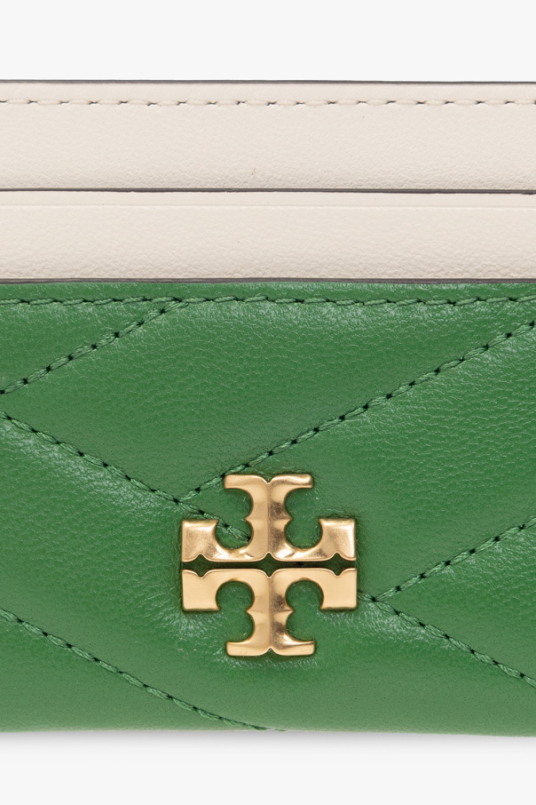 Tory Burch Leather card holder with logo