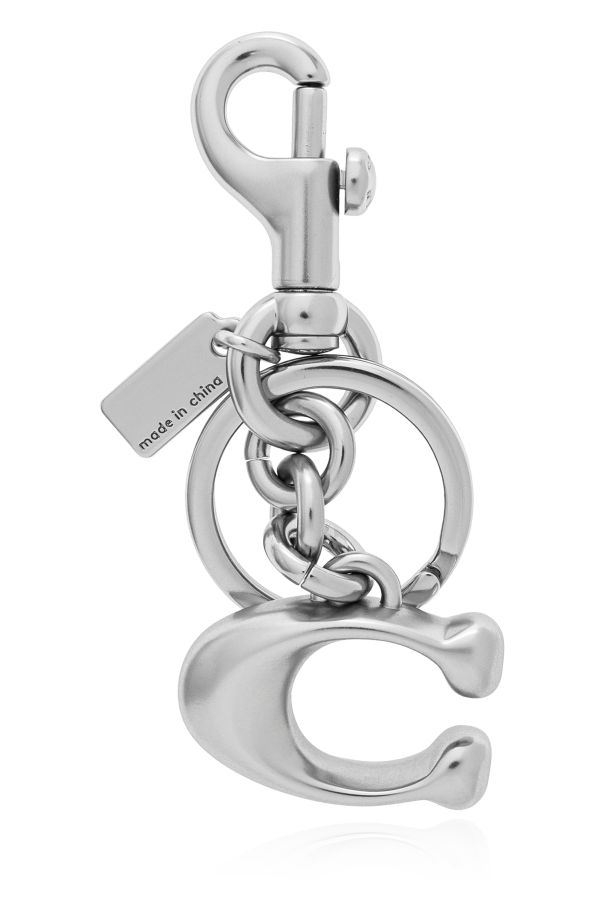 Coach Keychain with a pendant in the shape of a logo