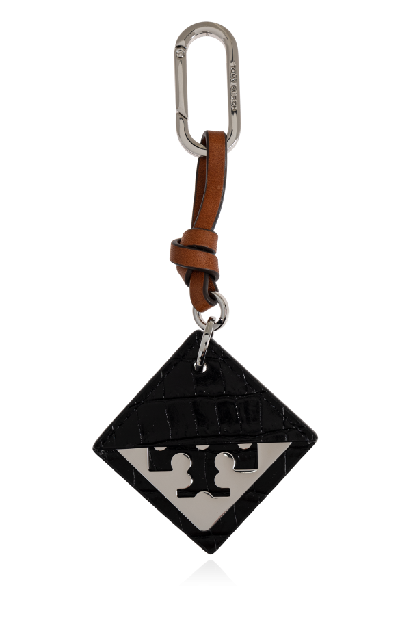 Keyring with leather strap od Tory Burch