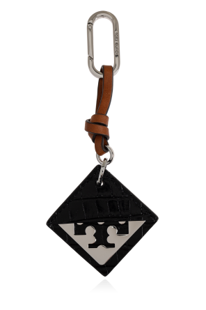 Keyring with leather strap