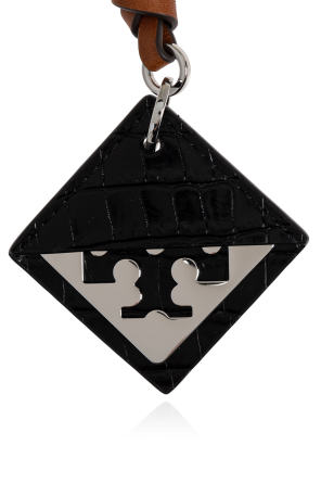 Tory Burch Llavero con colgante de cuero