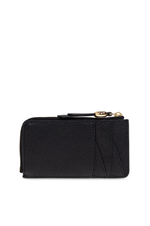 Tory Burch Leather card holder with logo