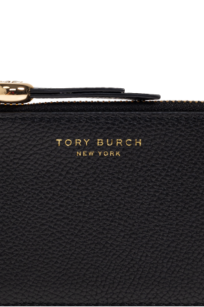 Tory Burch Leather card holder with logo