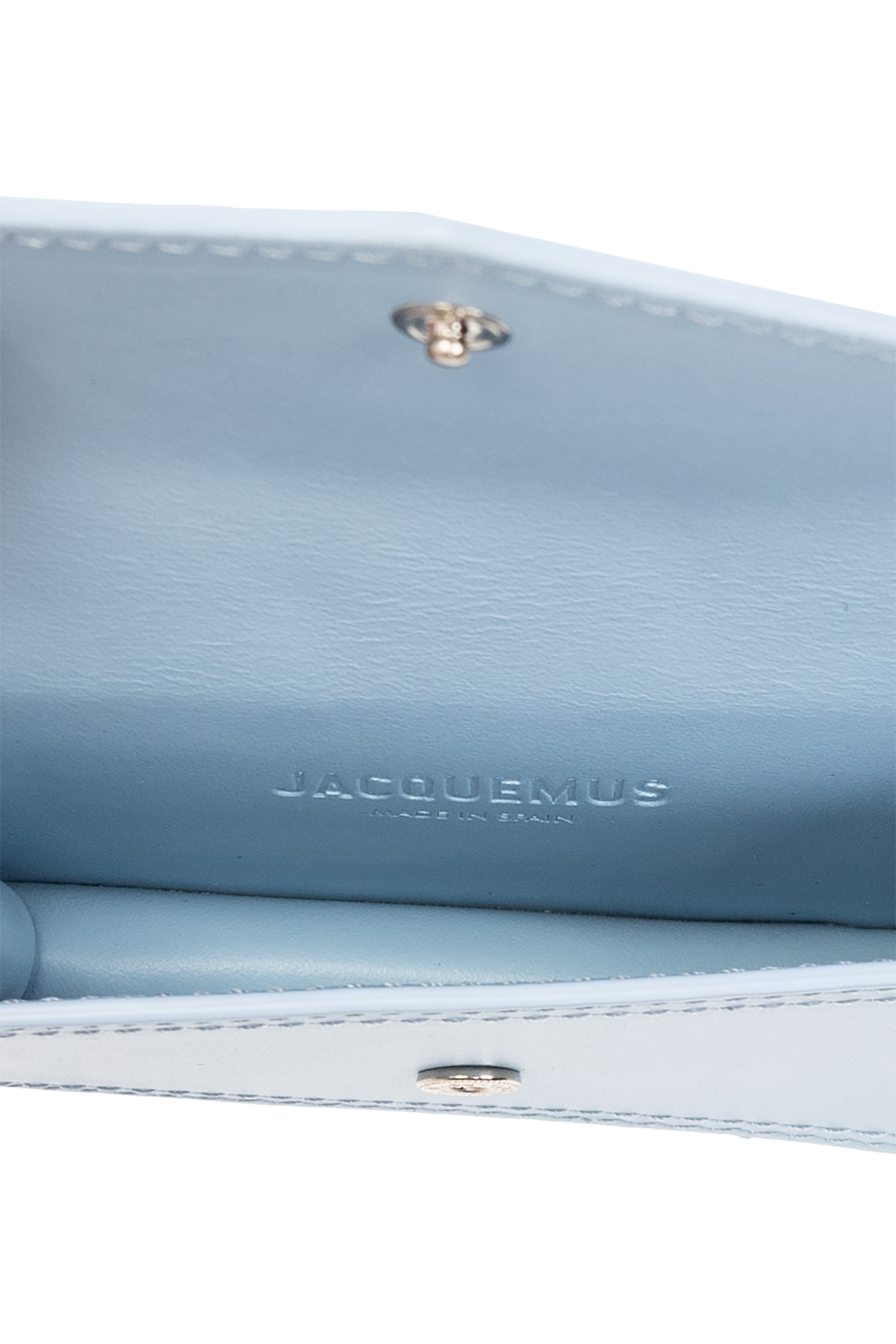 Jacquemus Le Porte Azur Cardholder Navy in Leather with Silver-tone - US