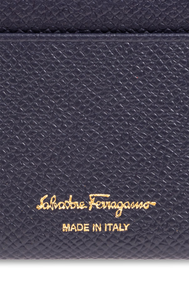 FERRAGAMO Card case with ‘Gancini’ logo