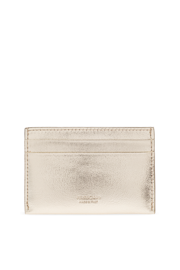 FERRAGAMO Estuche de cuero para tarjetas