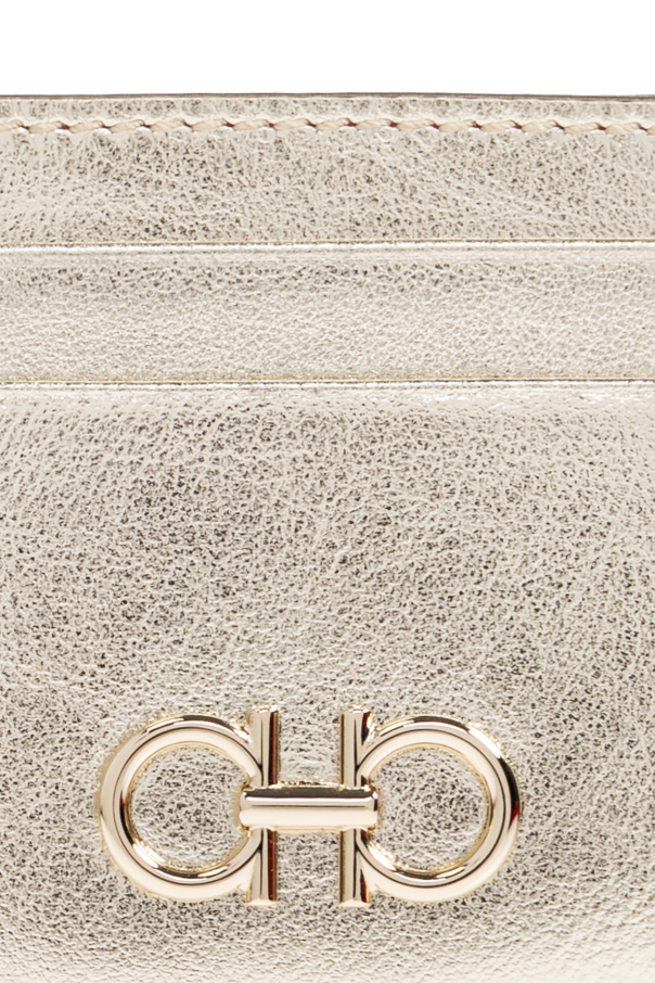 FERRAGAMO Estuche de cuero para tarjetas