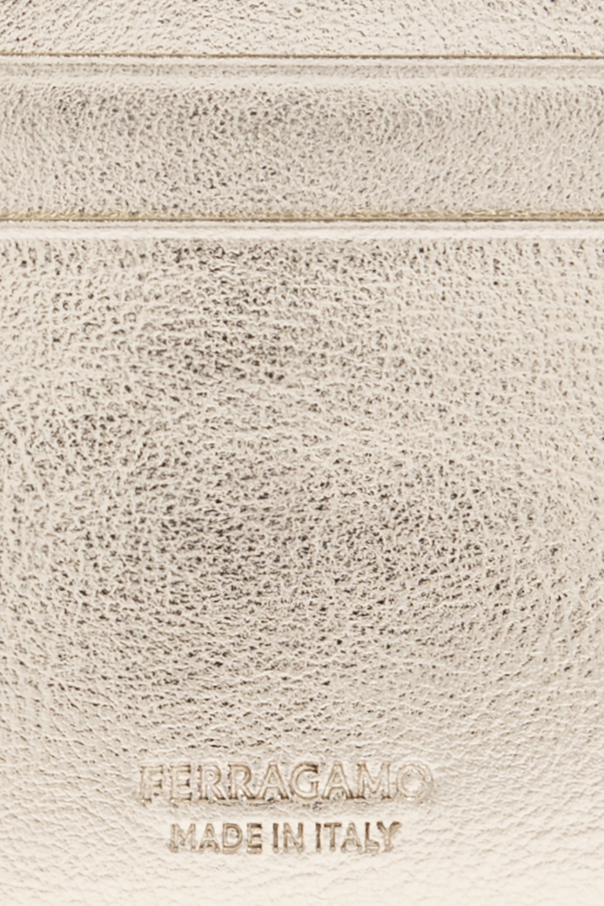 FERRAGAMO Estuche de cuero para tarjetas