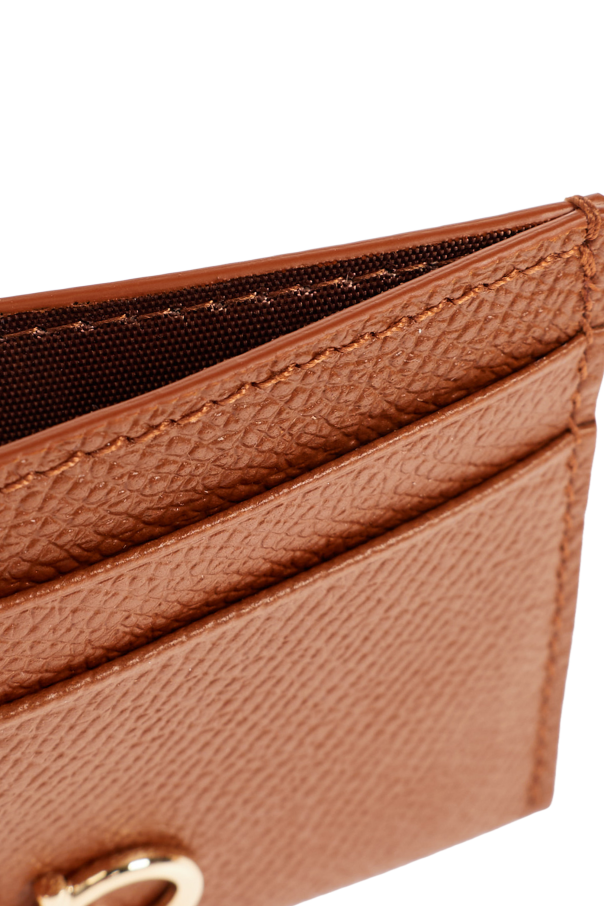 FERRAGAMO Estuche de cuero para tarjetas
