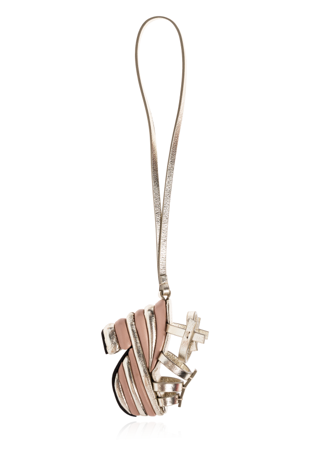 FERRAGAMO Leather shoe-shaped pendant