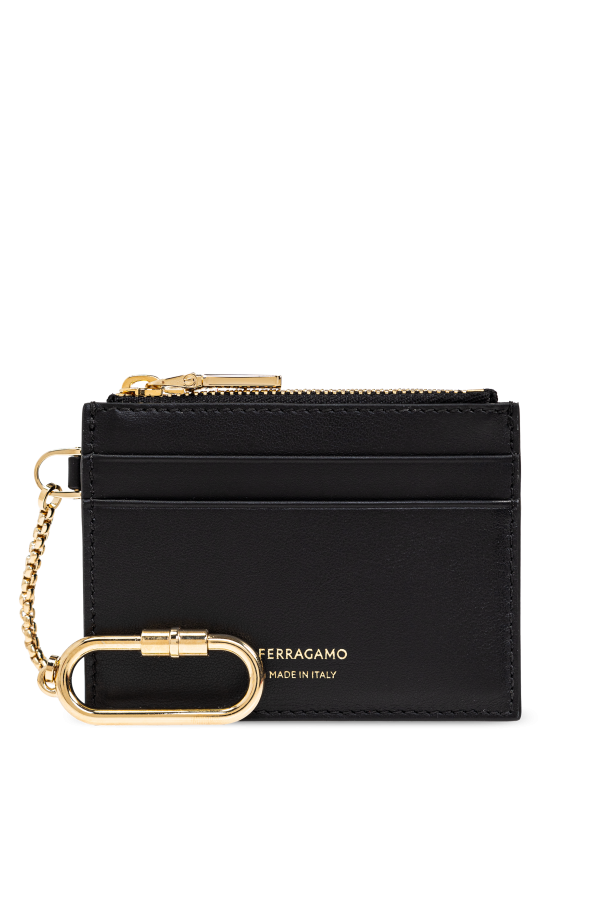 Leather card holder with keychain od FERRAGAMO