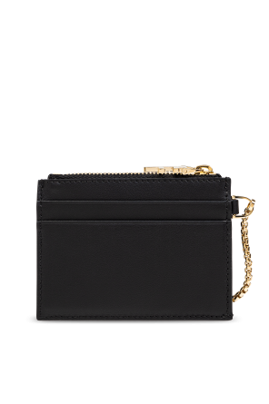 FERRAGAMO Funda de cuero para tarjetas con llavero