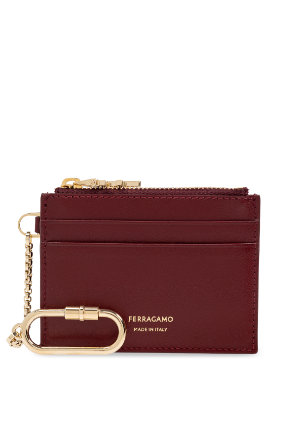 Leather card case with keychain od FERRAGAMO