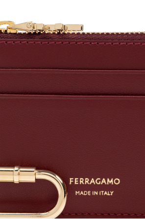 FERRAGAMO Lederkartenetui mit Schlüsselanhänger