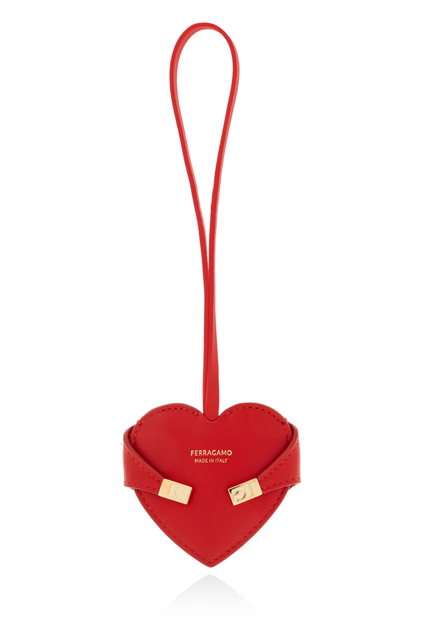 Leather heart-shaped pendant od FERRAGAMO