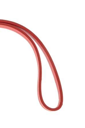 FERRAGAMO Skórzana zawieszka w kształcie serca