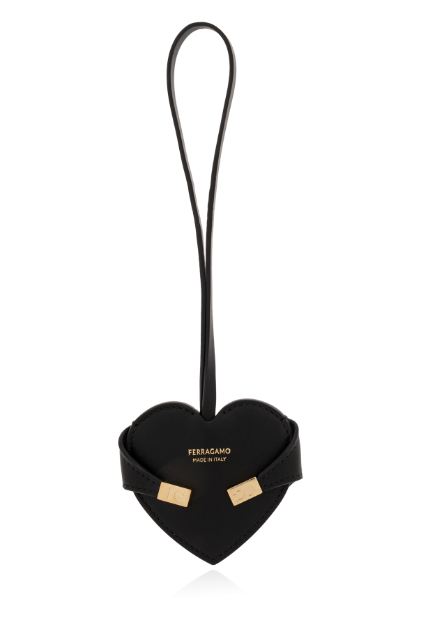 FERRAGAMO Lederanhänger in Herzform