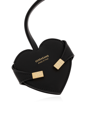 FERRAGAMO Lederanhänger in Herzform