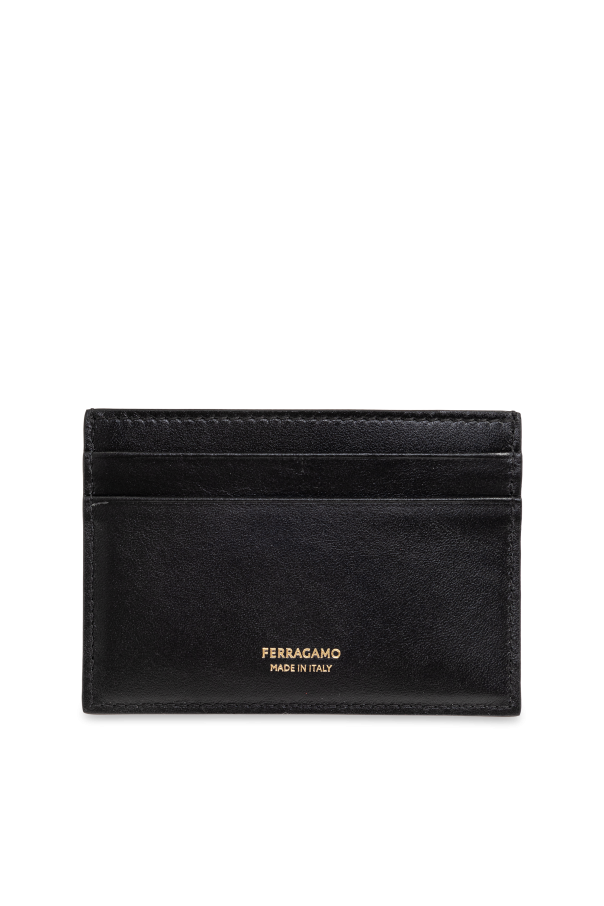 FERRAGAMO Estuche de cuero para tarjetas