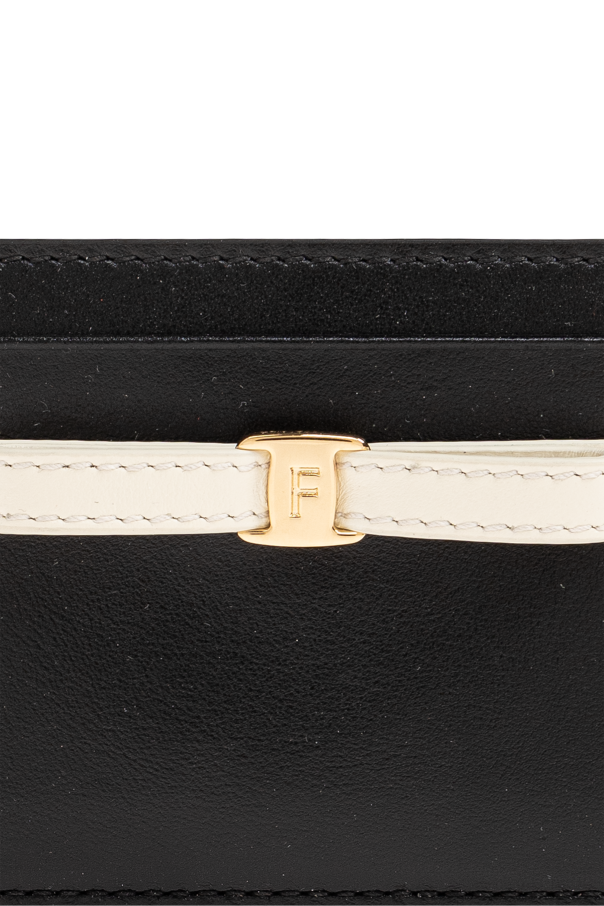 FERRAGAMO Estuche de cuero para tarjetas