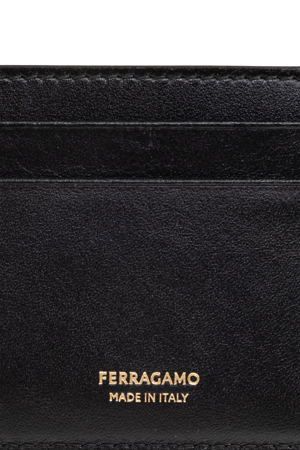 FERRAGAMO Estuche de cuero para tarjetas