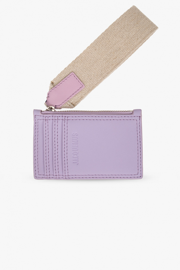 Jacquemus Leather card case with logo