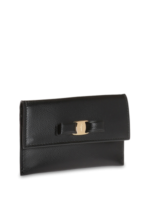 FERRAGAMO Card case with embroidered logo