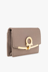 FERRAGAMO BROWN Leather key holder