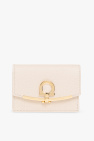 FERRAGAMO cream Leather key holder
