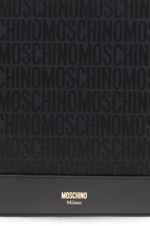 Moschino Monogrammed briefcase