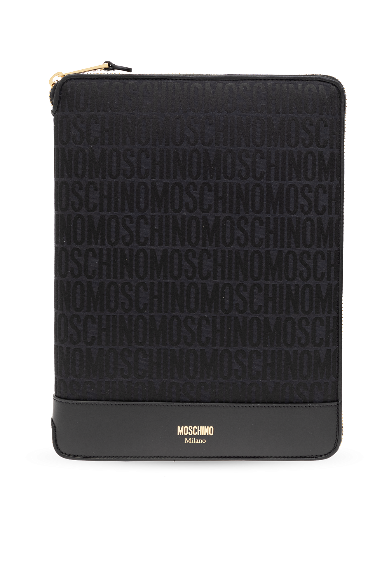 Black Monogrammed briefcase Moschino - Vitkac Italy