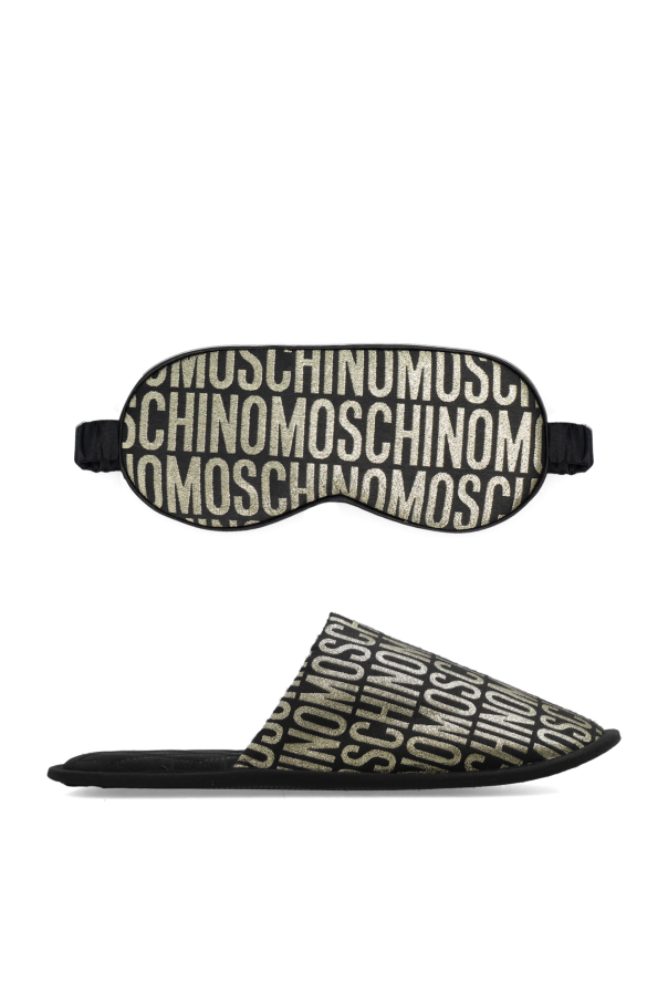 Slippers & blindfold set od Moschino
