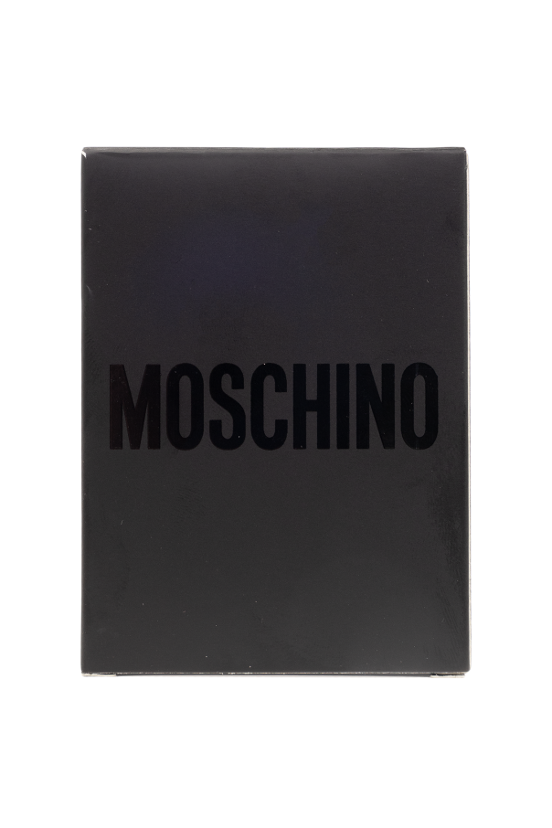 Moschino Karty ze złotym wzorem
