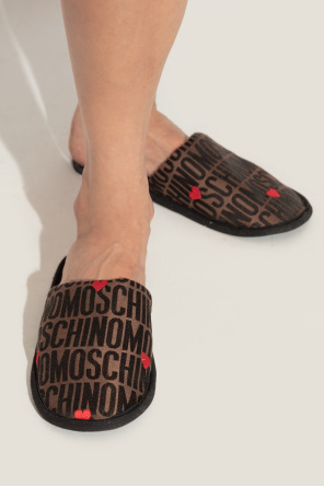 Moschino Set: Flip-Flops and Eye Mask