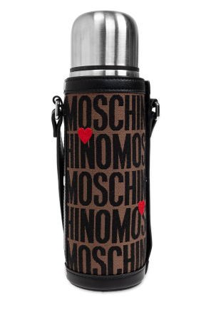 Moschino Butelka termiczna z etui na pasku