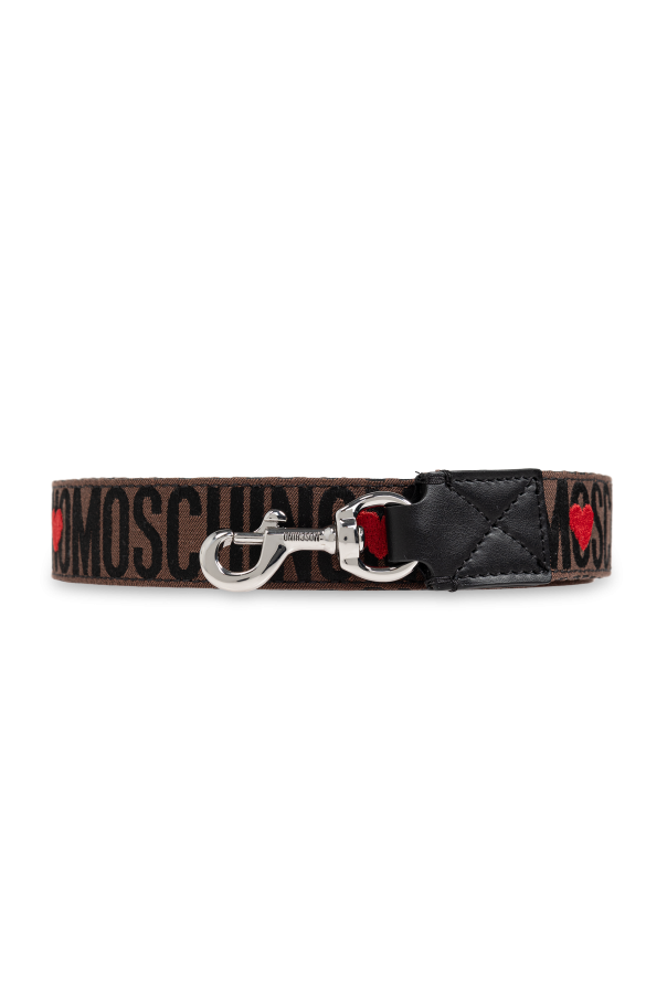 Moschino Dog lead with monogram