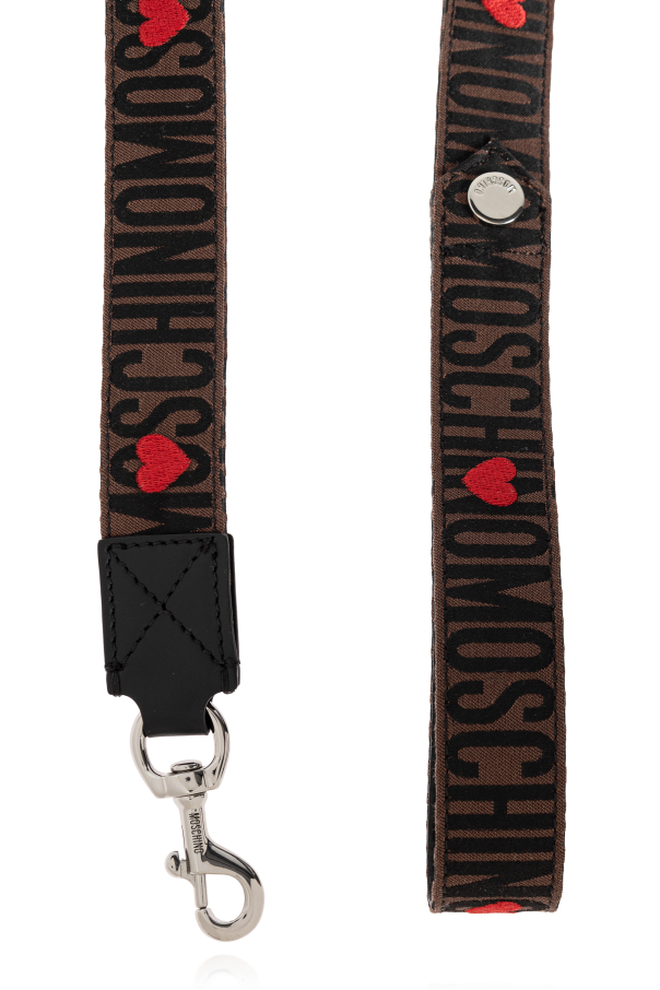 Moschino Smycz  dla psa z monogramem