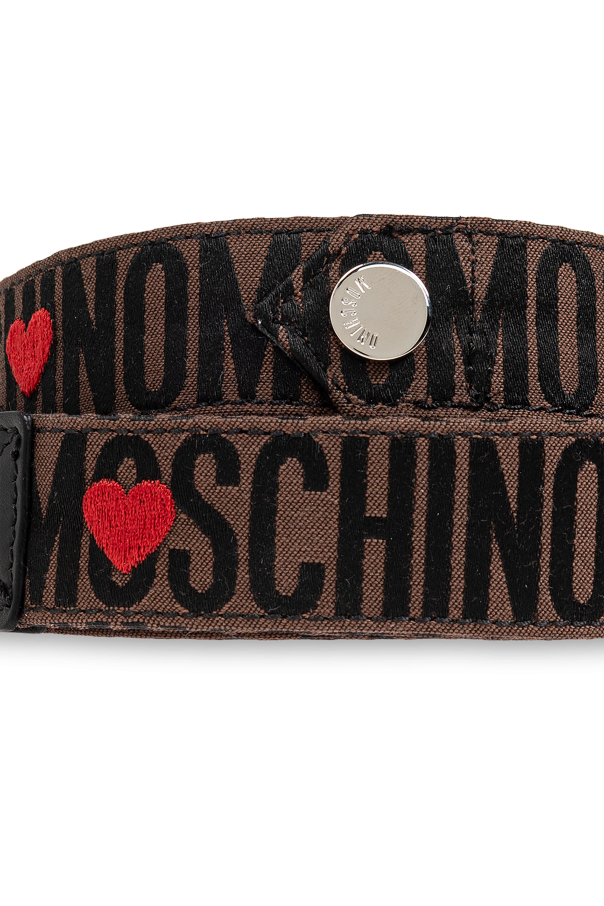 Moschino Dog lead with monogram