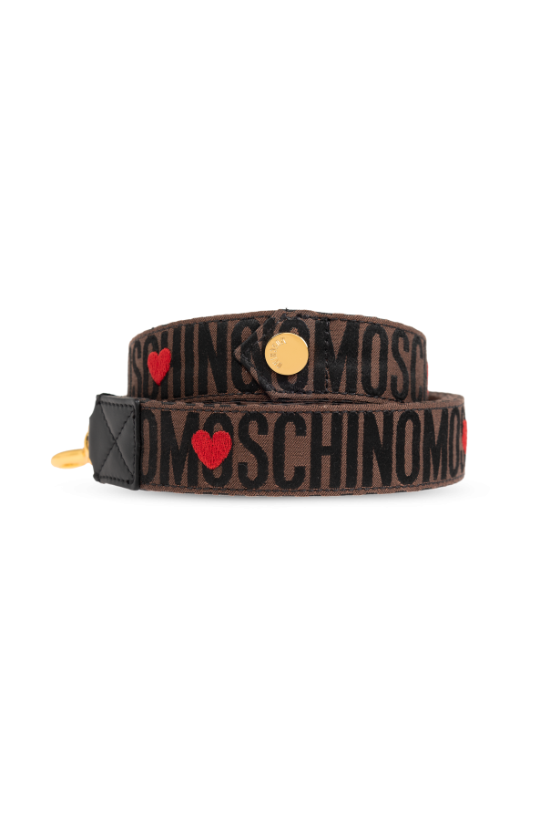 Moschino Smycz dla psa z monogramem