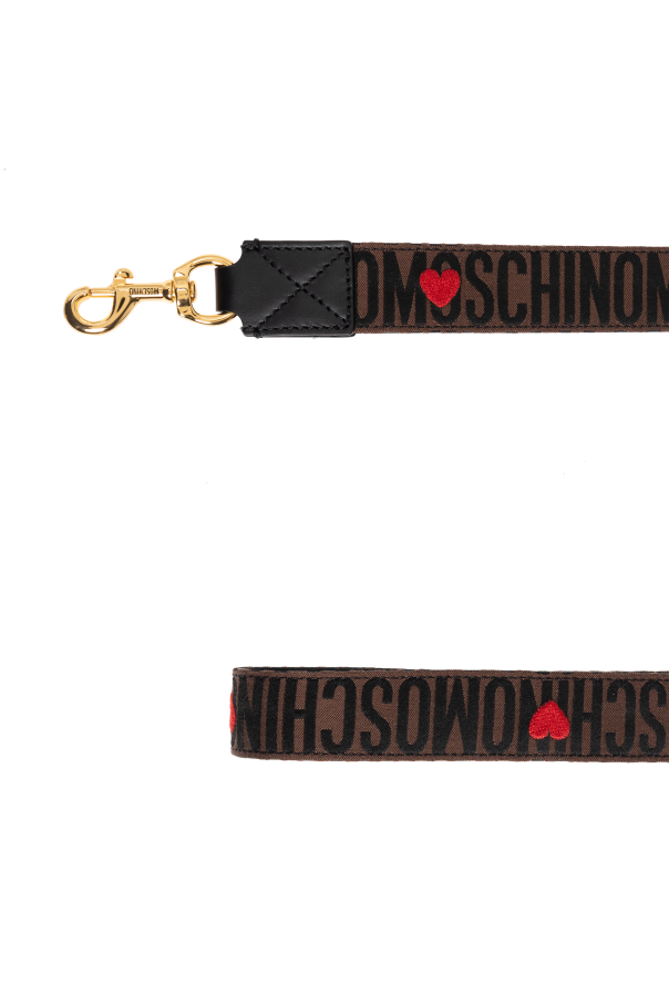 Moschino Smycz dla psa z monogramem