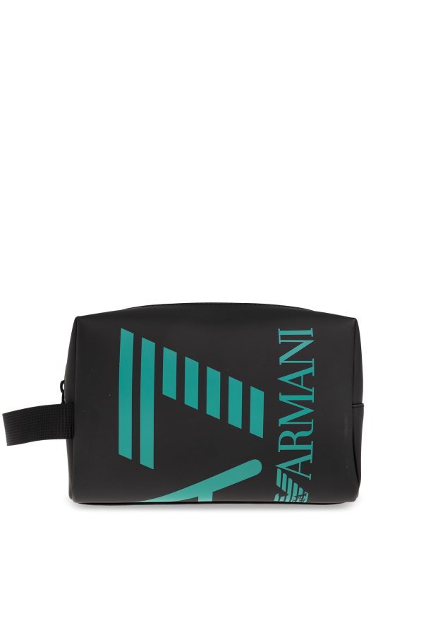 Emporio Armani logo-waistband boxers Wash bag with logo