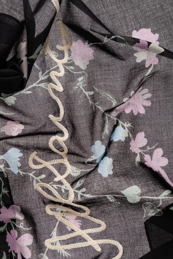 AllSaints Scarf with floral motif