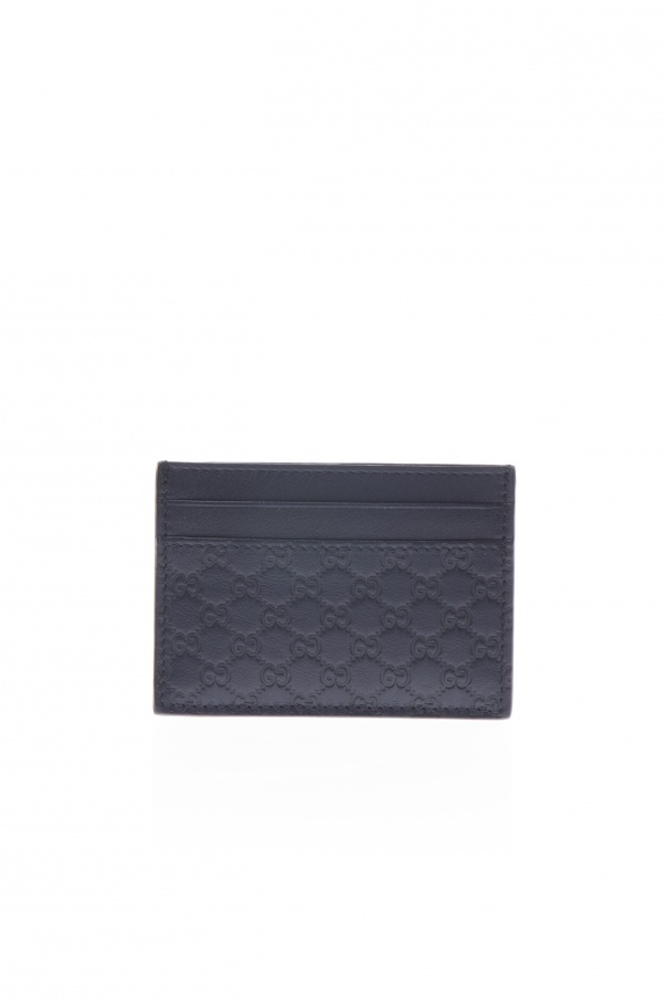 Gucci Microguccisima Card Money Clip Wallet in Blue for Men