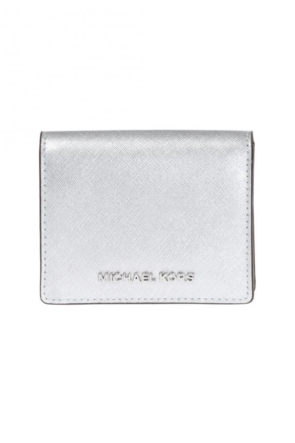 Silver Wallet with metal logo Michael Michael Kors - Vitkac TW