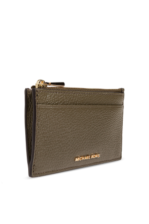 Michael Michael Kors Leather card holder with logo