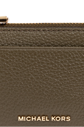 Michael Michael Kors Leather card holder with logo