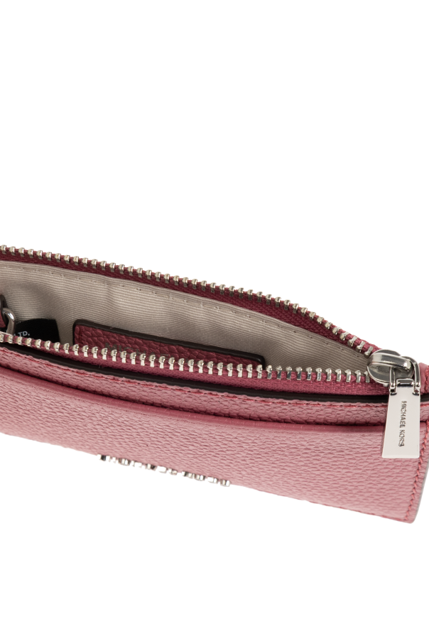 Michael Michael Kors Funda de tarjetas de cuero
